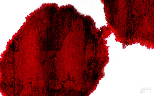Valleys in the Vinyl Red Drop wallpaper 01